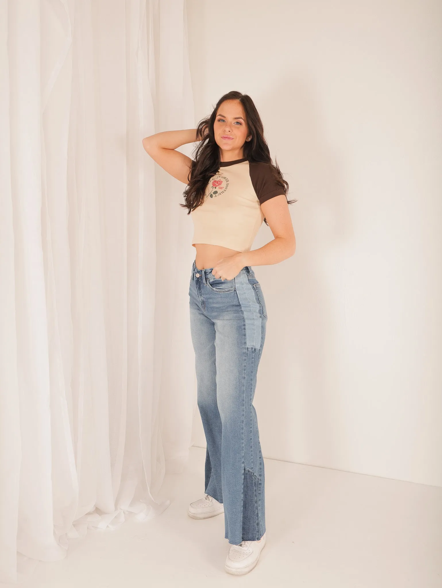 Stay Positive Wide Leg Denim