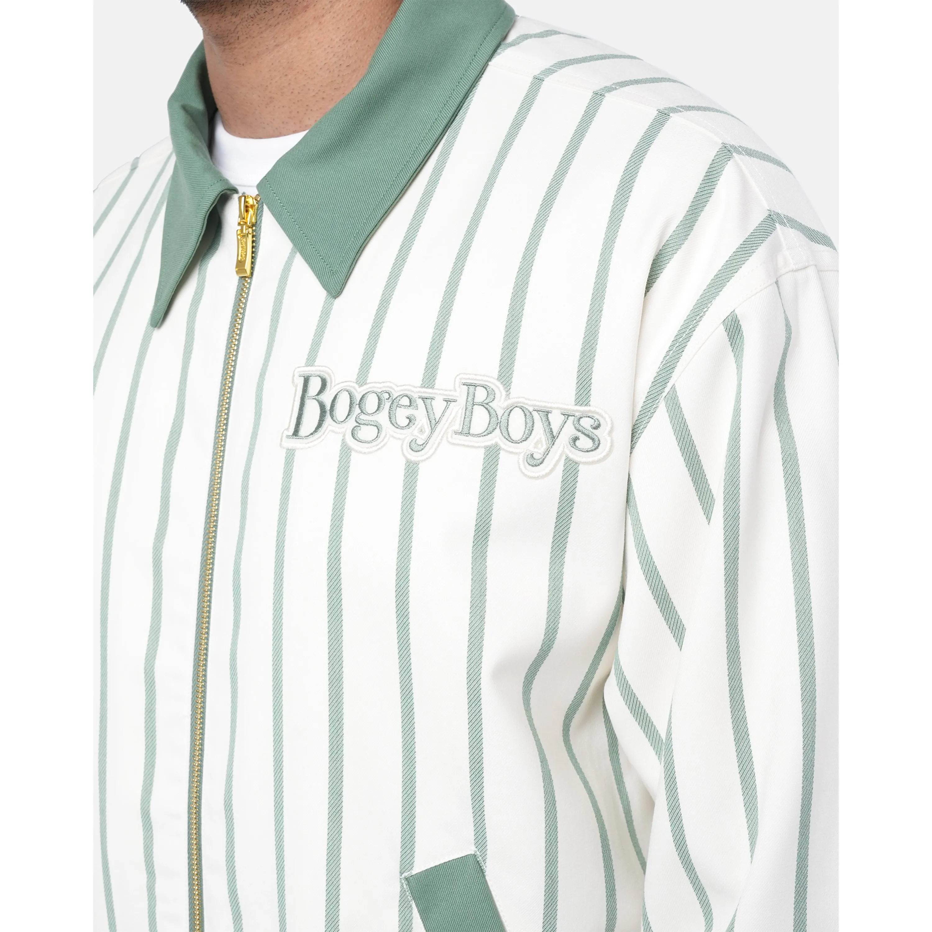 Striped Jacket - Green White