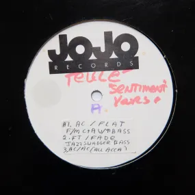 TEULE "Sentimentally Yours" JOJO DEEP GARAGE HOUSE INDIE SOUL TEST PRESS 12"