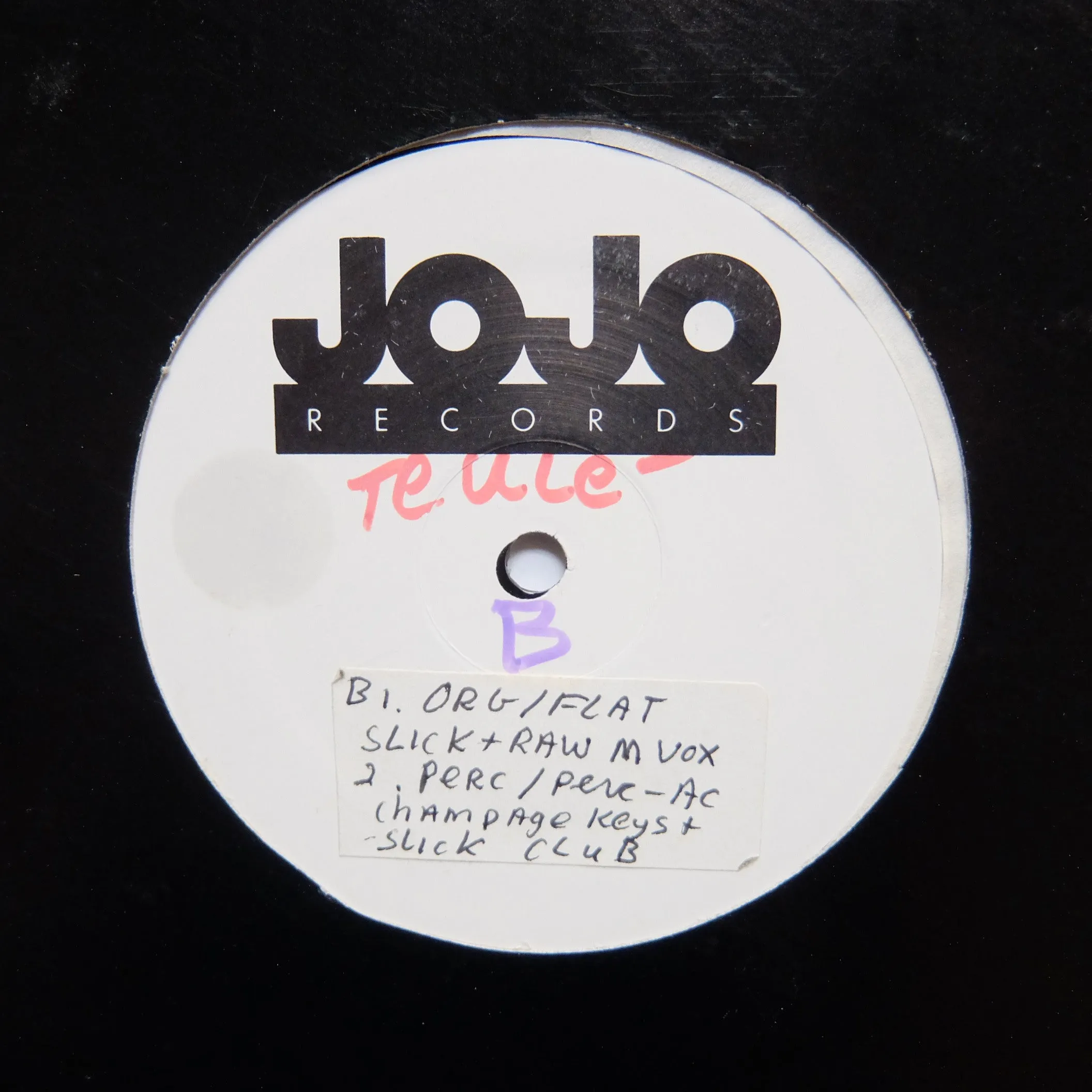 TEULE "Sentimentally Yours" JOJO DEEP GARAGE HOUSE INDIE SOUL TEST PRESS 12"