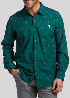 'Tis The Season Men's Long Sleeve Button Down