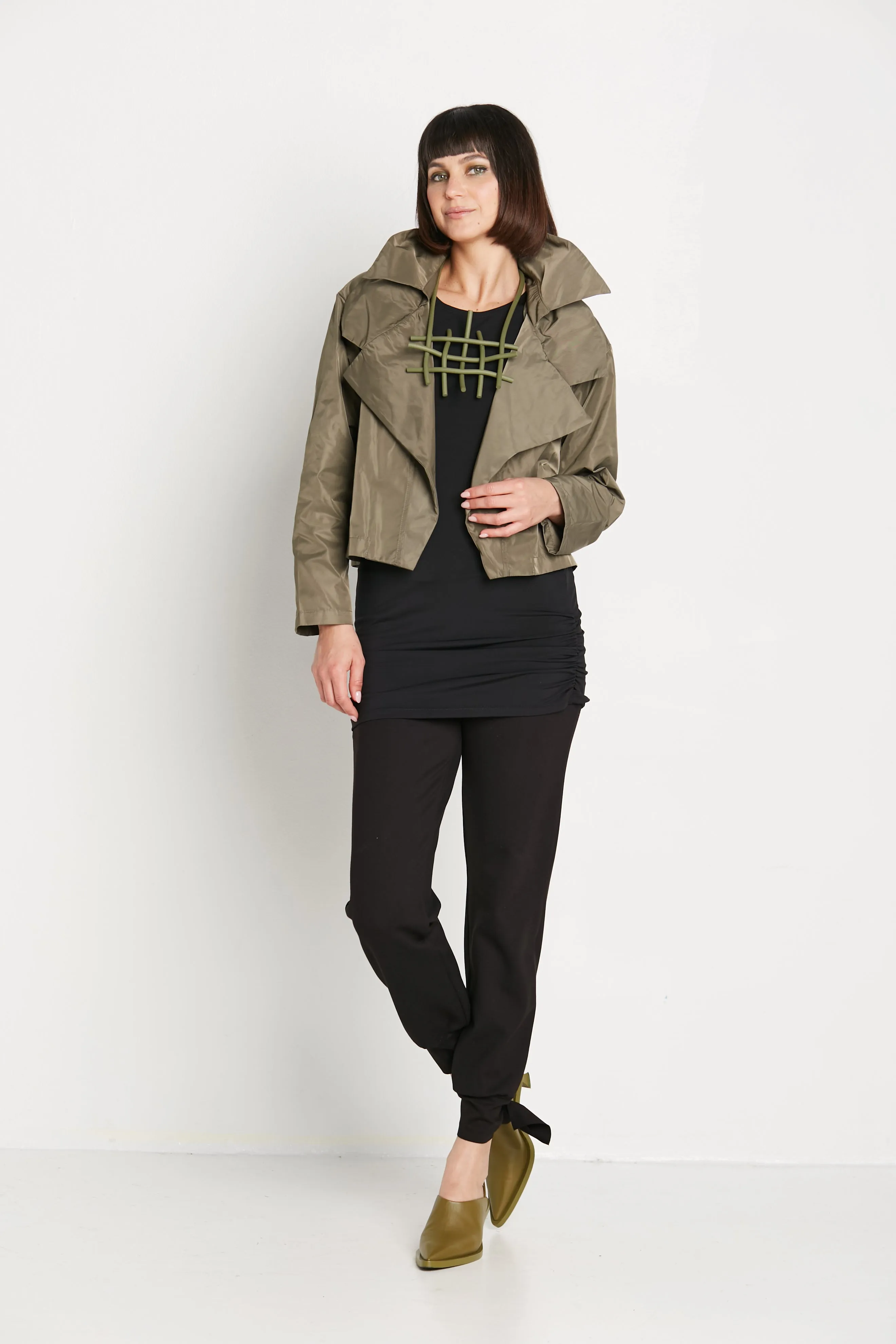 Triple Collar Jacket | Loden