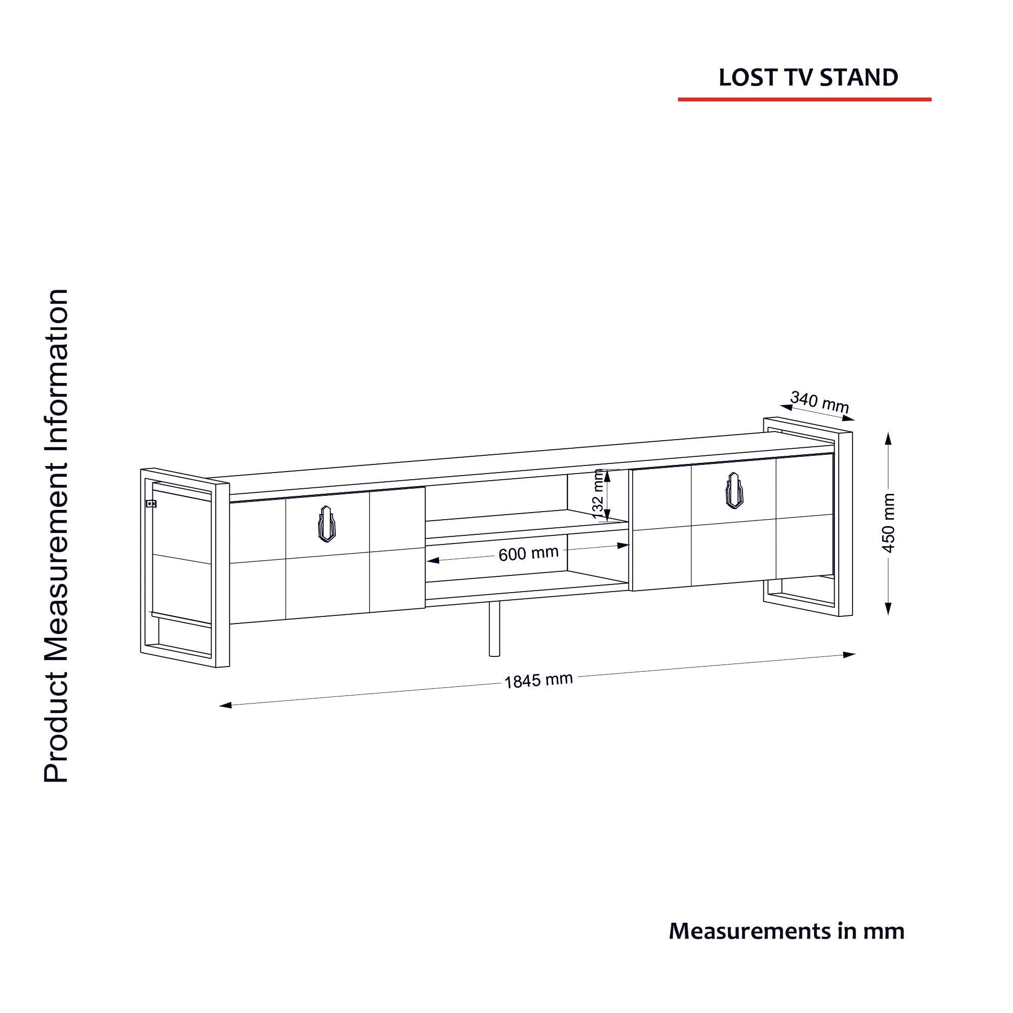 TV Stand Lost - Walnut