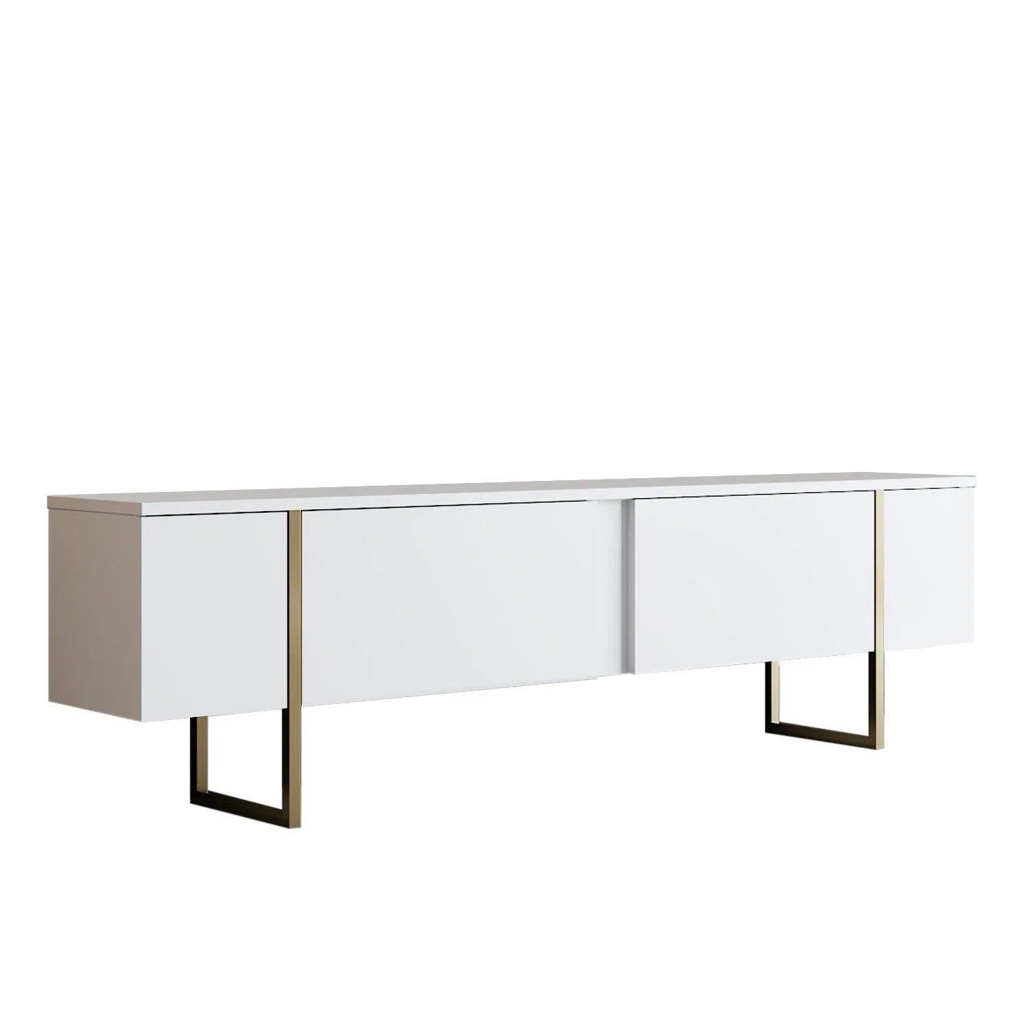 TV Stand Luxe - White Gold