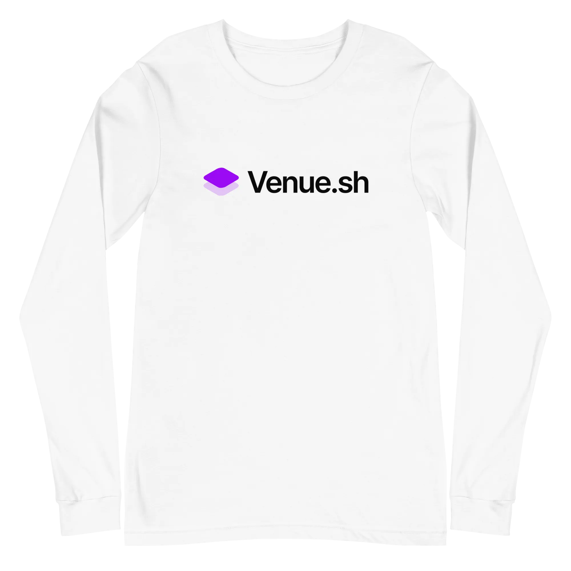 Venue.sh - Printed Unisex Long Sleeve Top (dark logo)