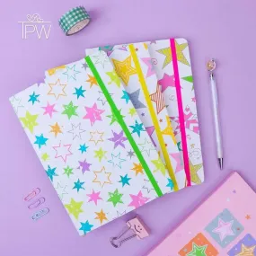 Watercolor Star Print A5 Notebook